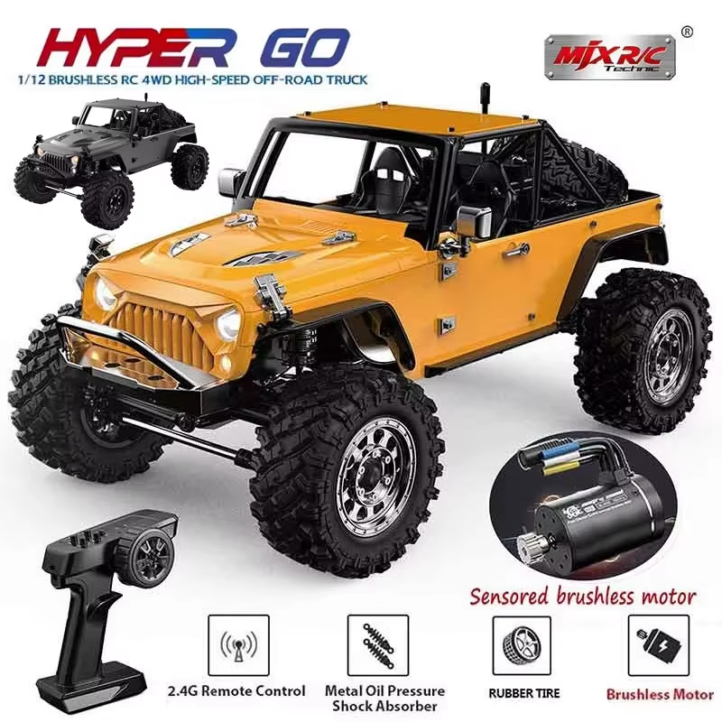 HYPER GO 1:12 ブラシレスラジコンカー MJX Hyper Go H12Y+ 1/12 4WD RC Car Professional Off-Road Racing