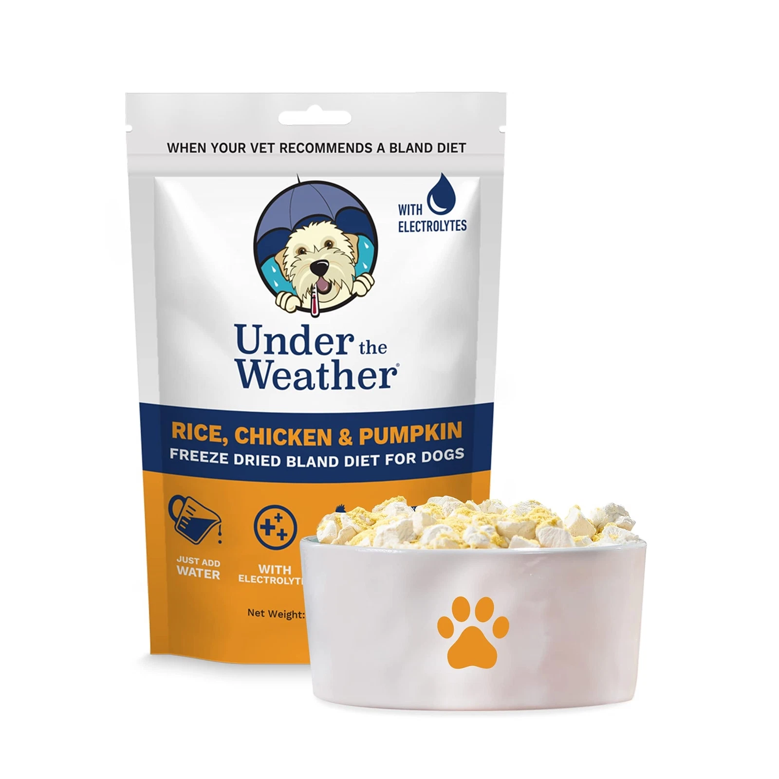 Freeze Dried Bland Diet for Dogs Just Add Water Chicken Rice 6 Ounce Pack