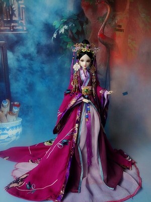 1//6 Chinese Style Ancient Costumes Barbie Kurhn Doll Traditional Outfit full Set