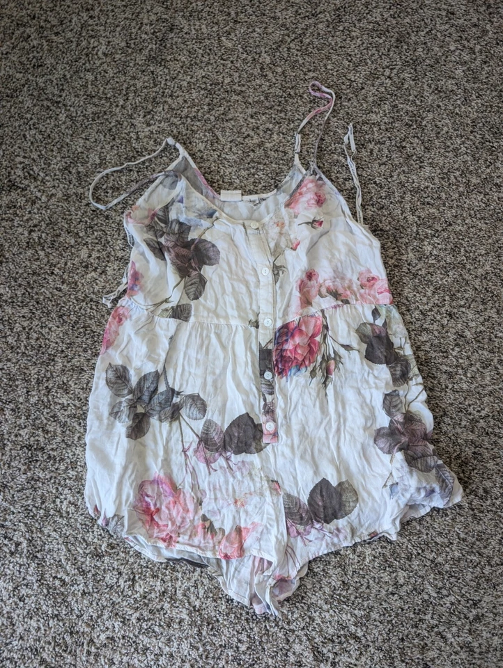 Somedays Lovin Vacancy Floral Romper, Size Large - Image 3 of 4