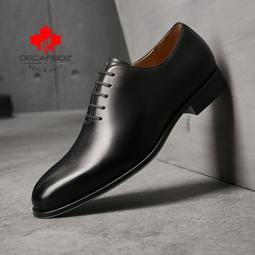 Men Dress Shoes Full Grain Cow Leather Oxford Shoes Classic Tuxedo Foraml Shoes - Afbeelding 1 van 24