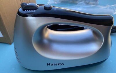 Haisito Electric Hand Mixer 5 speed accessories included Silver Black New