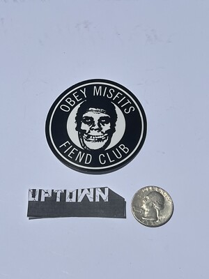 Shepard Fairey Obey Misfits Fiend Club Round Sticker Decal Andre Giant