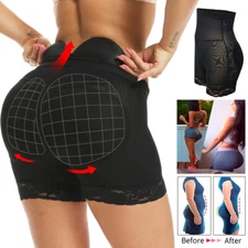 Women FAKE ASS Bum Lifter Hip Enhancer Booty Padded Underwear Body Shaper Shorts