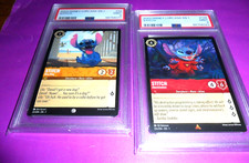 2 LOT PSA 9 MINT Stitch 2023 Disney Lorcana 125 Abomination 22 NEW DOG