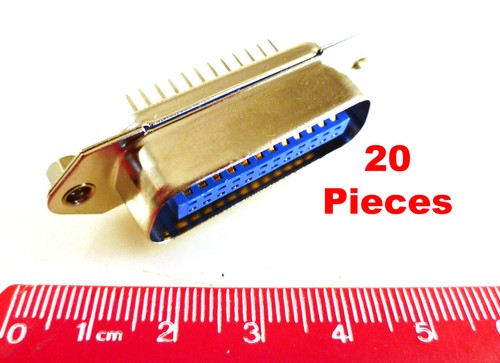 Centronics Type 24 Way PCB Mount Plug 20 Pieces EB0067E-24 - Picture 1 of 3