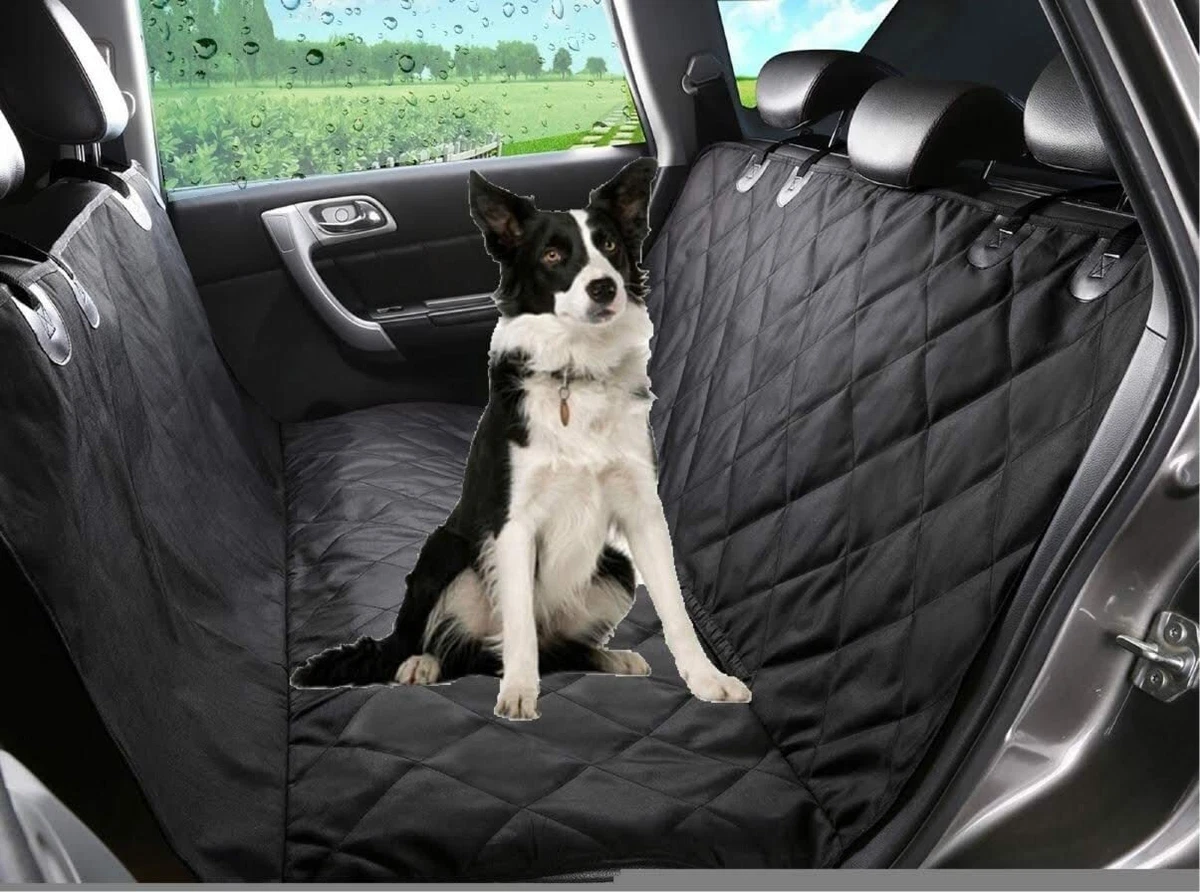 Pets Back Seat Cover Protector Waterproof Scratchproof Nonslip Hammock for Cars and SUVs - Black