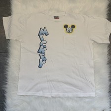 Vintage Mickey Unlimited T Shirt Single Stitch Adult XL Made In USA Pocket White