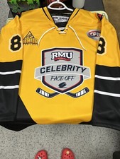 Emily Pfalzer-Matheson Save RMU Hockey Charity Game Worn Jersey