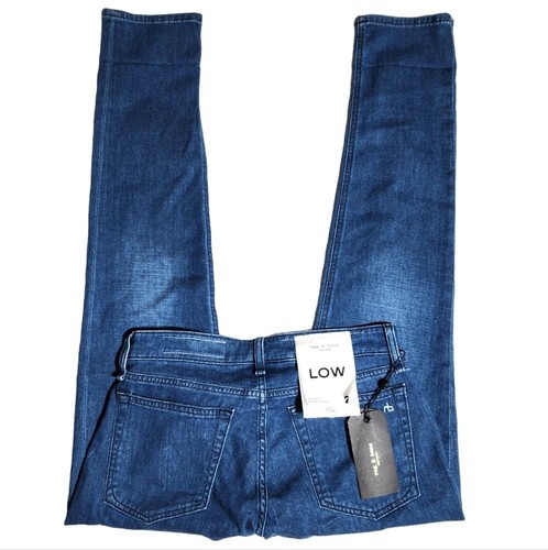 Rag & Bone Dre Calimet Blue Stretch Denim Low-Rise Slim Boyfriend Jeans Size 25 - Picture 3 of 11