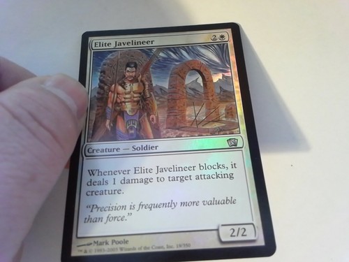 Foil Elite Javelineer Eighth Edition - Magic the Gathering Mtg White - Picture 2 of 5