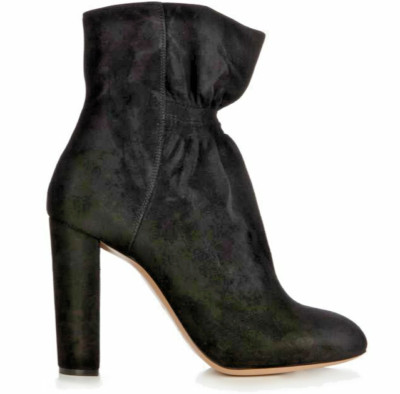 $590 NEW - CHLOE Women's 'KENT' Black SUEDE ANKLE BOOTIE - 10.5 / 41