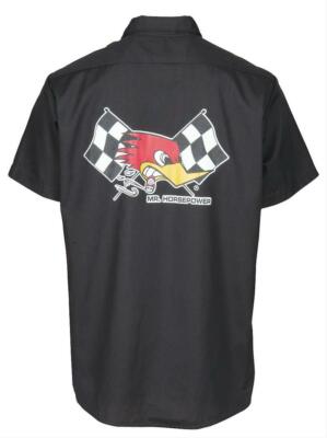 Clay Smith Cams Mr. Horsepower (MDS2) Black Mechanics/Work Shirt,Chev Ford Mopar
