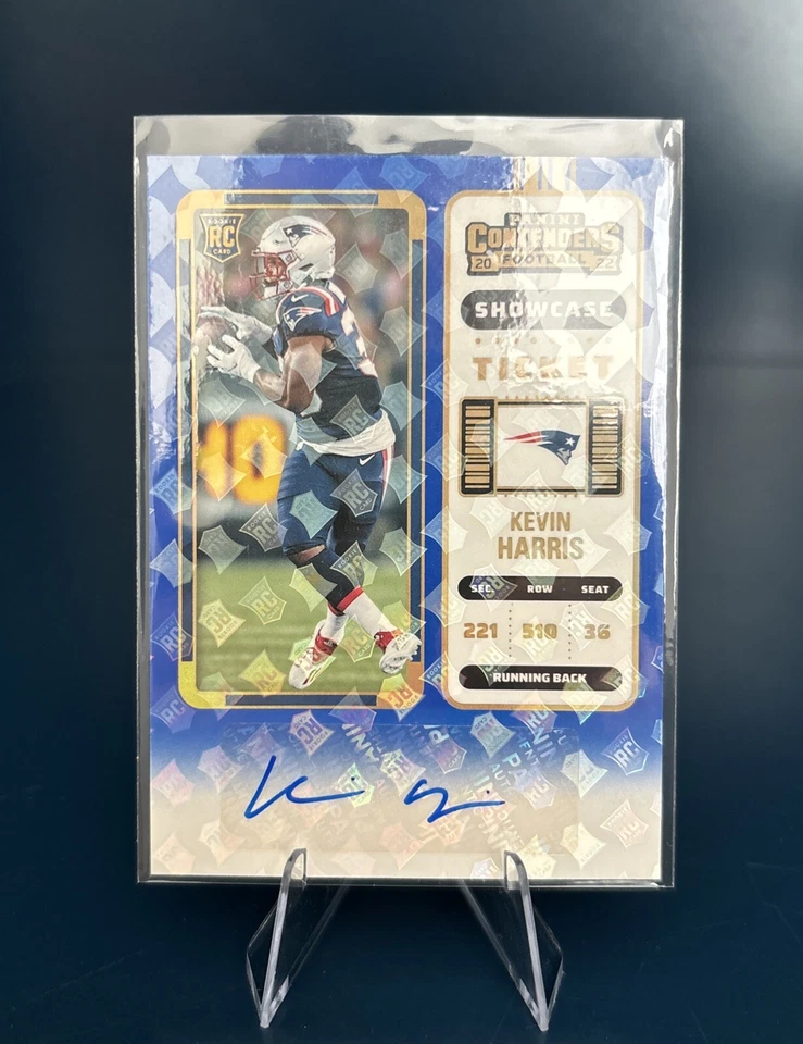 SSP RC LOGO HOLO 2022 Contenders ROOKIE AUTO Kevin Harris #238 Showcase Ticket - Image 2 of 3