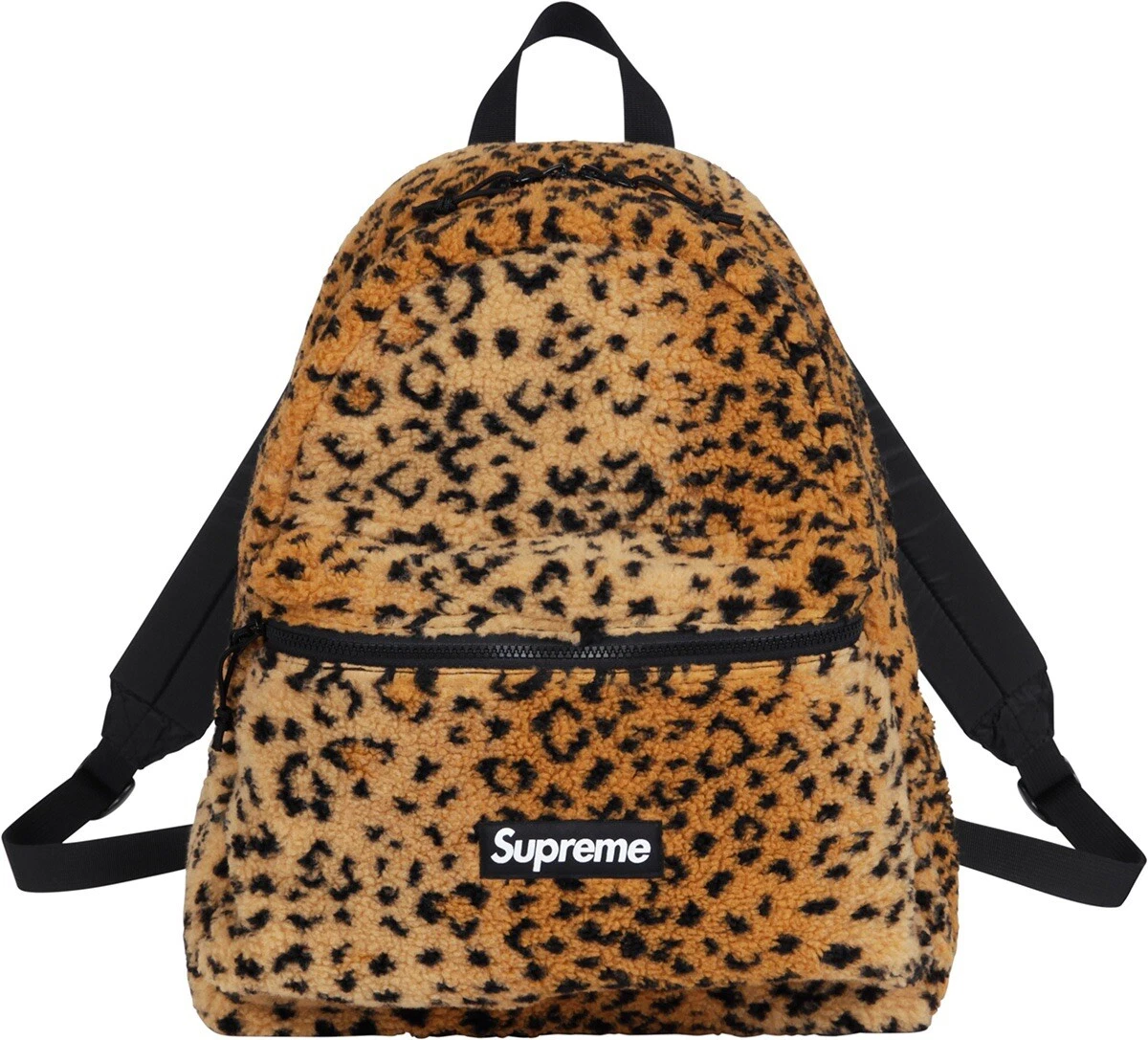 SAC À DOS POLAIRE LÉOPARD SUPRÊME FW17 JAUNE 2017