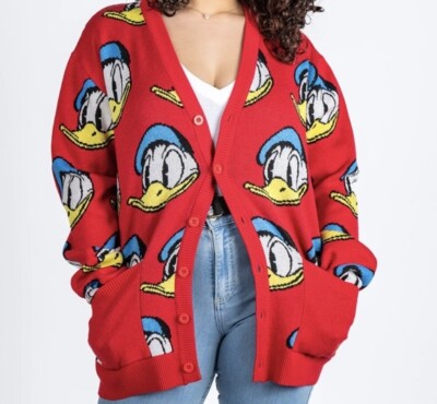 Cakeworthy Disney Donald Duck 90th Anniversary Cardigan XL