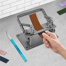 Manual Leather Splitter Set Manual Leather Peeling Tool Edge Skiving Machine NEW