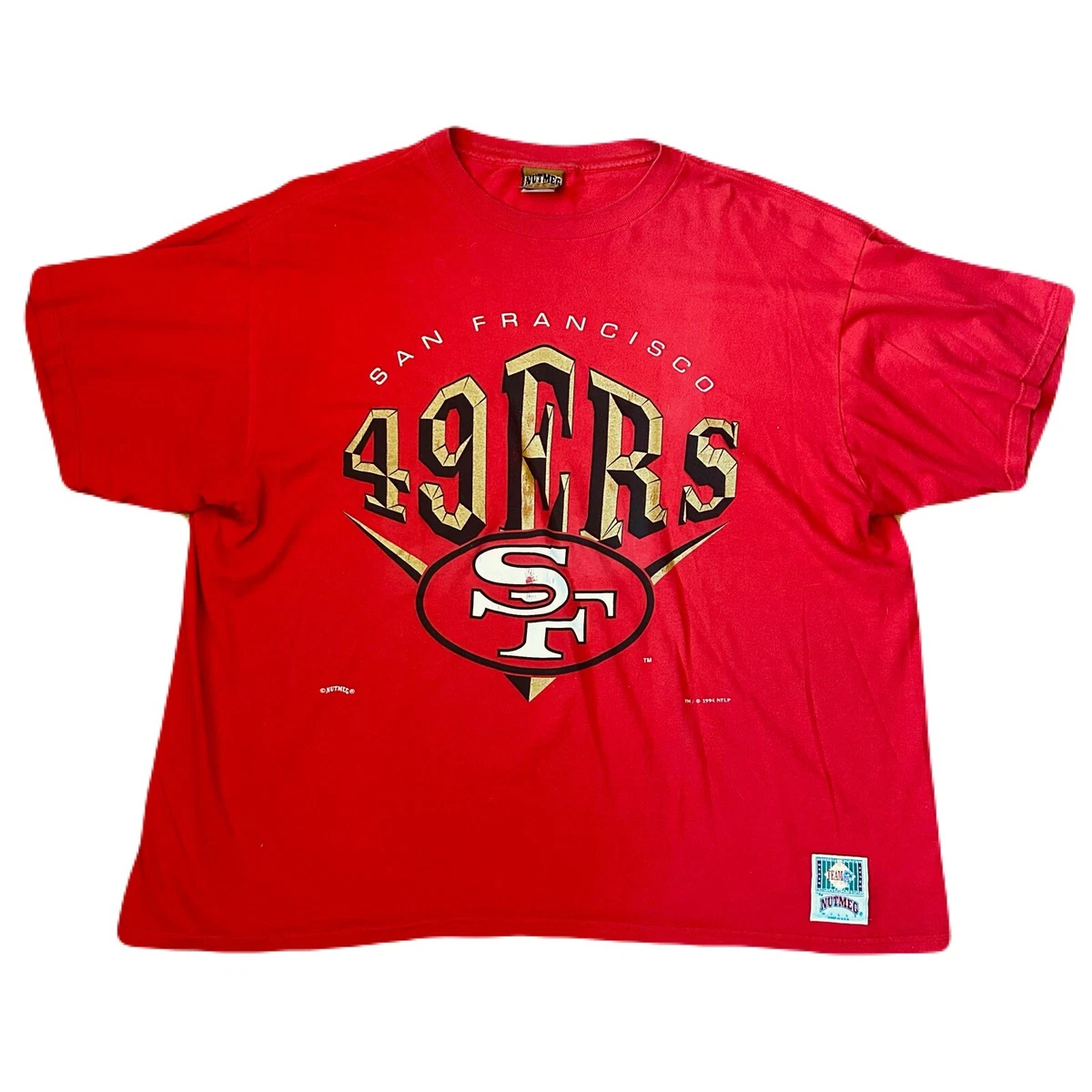 90's/NUTMEG/ナツメグ/49ERS/USA製Tシャツ/NFL Rare Vintage NUTMEG San Francisco 40ers NFL Football Member Club T