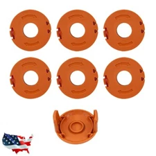 6 Pack 10ft For WORX WA0010 Replacement Spool Line With 1 Pack Spool Cap Cover