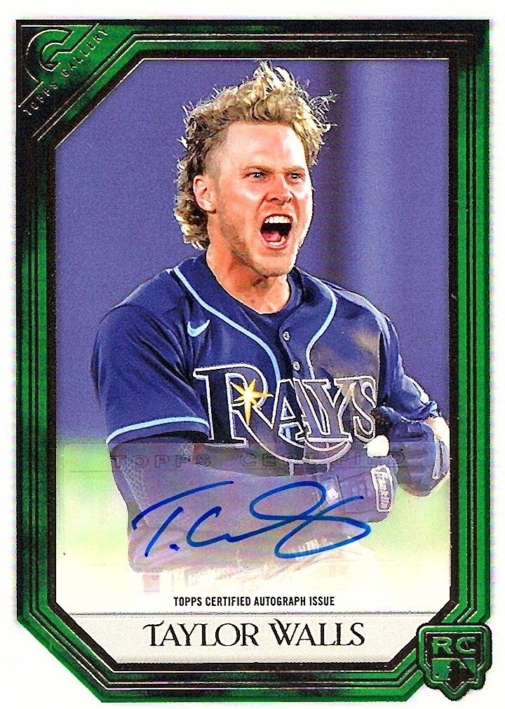 2021 Topps Gallery - Rookie Autographs Taylor Walls #RA-TW Green /99 ...