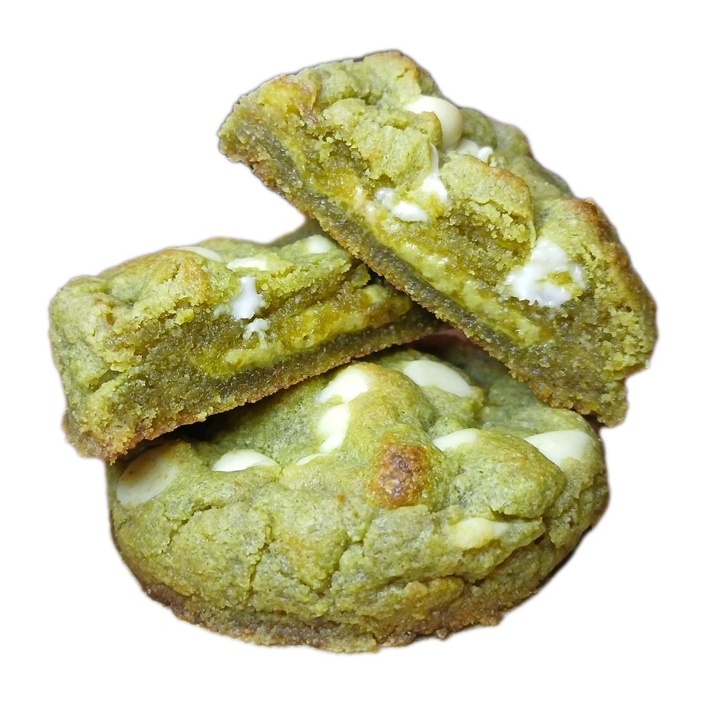 KETO White Chocolate Matcha Cookies - Half Dozen - Stuffed - Gluten & Sugar Free