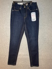 Seven Jeans Womens 10 Tummyless High Rise Skinny Dark Wash Control Panel Stretch