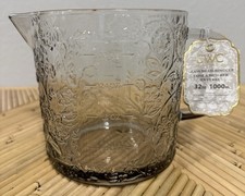 CWC Cook With Color Embossed Floral Glass Mea...