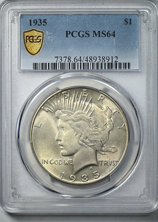 MS 64 Graded 1935 Year Peace Dollars (1921-1935) for sale | eBay