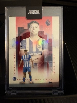 Stefanos Tzimas RC /5 Brighton Limited Edition Topps Total Football