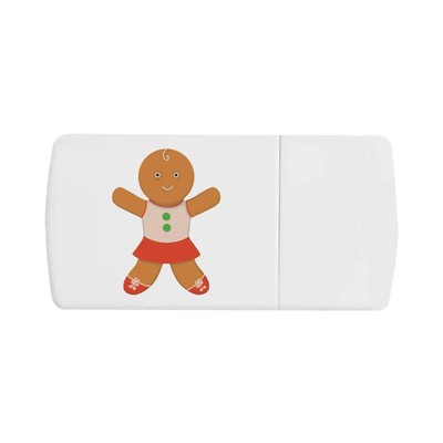 Pillendose ''Lebkuchenmädchen'' mit Tablettenteiler (PI00039633)
