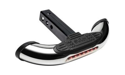 Bully CR-600L Chrome Stainless Steel Universal Fit Truck LED Brake Light Hitc...
