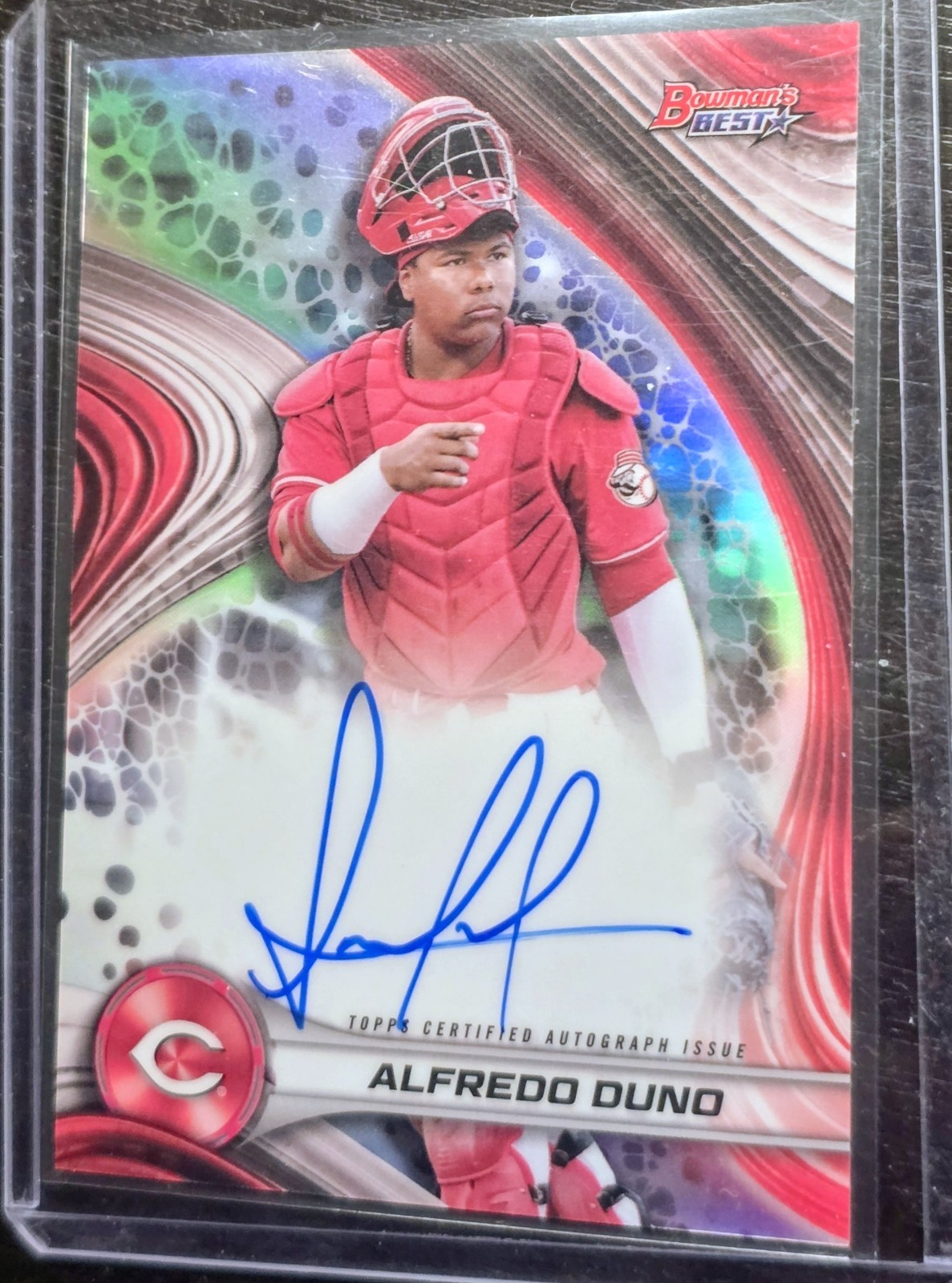 2024 Bowman's Best Alfredo Duno Auto Refractor #B24-AD Reds