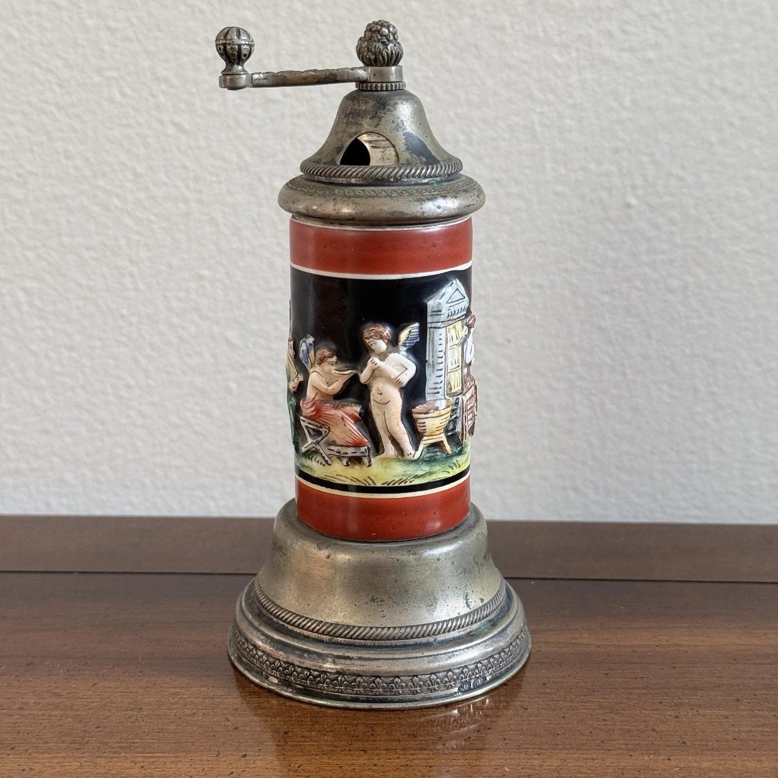 Vintage Reuge Ste Croix Pepper Mill -Grinder/ Music Box,( Swiss Made).