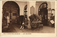 Old postcard PLOMBIERES-les-BAINS - Les sources (119817)