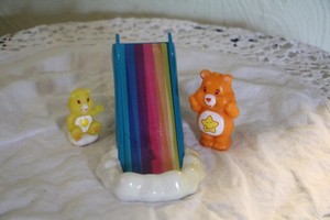 VINTAGE CARE BEARS CLOUD RAINBOW SLIDE PLAYGROUND + 2 SIZES CARE BEAR Plastic