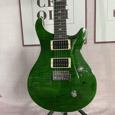 PRS CE 24 Green Electric Guitar Flamed Maple Top Mahogany Body  Tremolo Bridge