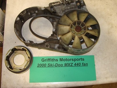 2000 SKI DOO SKIDOO MXZ 440F fan housing belt pulley recoil cup blade cooling