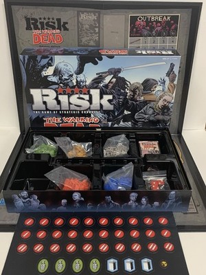 RISK The Walking Dead Survival Strategy Board Game Parts Sealed Unpunched