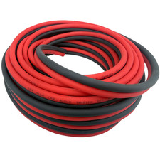 25 ft TRUE 10 Ga OFC AWG RED/BK Sky High Car Audio Speaker Wire Home Audio