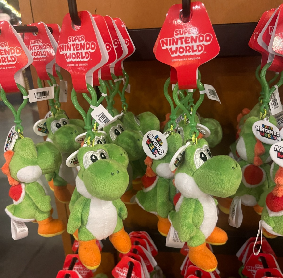 Universal Epic Universe Nintendo World Green Yoshi Plush Keychain