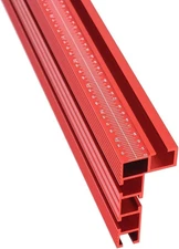 75 T-Track Table Fence System for Woodworking 400mm, Miter Saw - Red