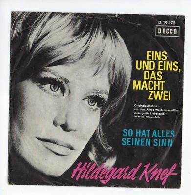 Knef: Eins und Eins das macht Zwei/So hat alles seinen Sinn, Decca D 19472