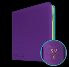 VaultX  Premium Exo-Tec Zip Binder - 12 Pocket 480 Cards - Pokemon TCG SV6