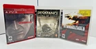 Playstation 3 Lot - Metal Gear Solid 4, Resistance Fall of Man & Stranglehold