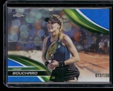 2025 Topps Chrome Tennis #214 Genie Bouchard Blue Refractor /150