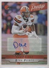 2019 Panini Prestige Xtra Points Bronze Signatures 12/25 David Njoku Auto 6ks