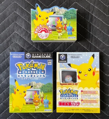 Game Cube Pokemon Channel & Expansion Pack Box Japanese GameCube US Seller