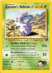 Giovanni's Nidoran M 76/132 Gym Challenge