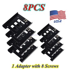 8CPS 2.5 to 3.5 Bay SSD Metal Hard Drive HDD Mounting Bracket Adapter Dock Tray