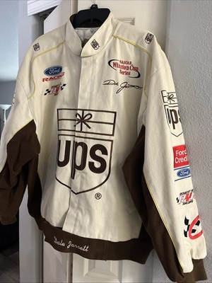 Dale Jarrett Vintage NASCAR UPS Jeff Hamilton Winston Cup Jacket. Sz XL